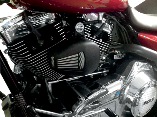 Jims Forceflow Cylinder Head Cooler Black For Harley-Davidson Twin Cam