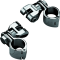 Kuryakyn Peg Mounts With 1-1/4in Magnum Quick Clamps Chrome (Pair)