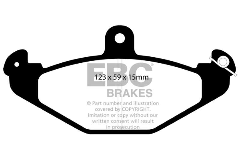 EBC 92-00 Dodge Viper 8.0 Yellowstuff Bremsbeläge hinten