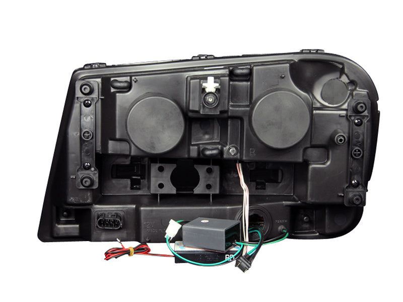 ANZO 2002-2009 Chevrolet Trailblazer Projektorscheinwerfer mit Halo, Schwarz