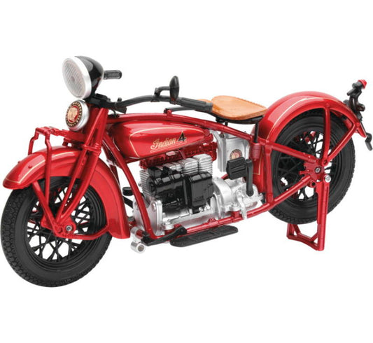 New Ray Toys 1930 Indian 4 (Red)/ Scale - 1:12