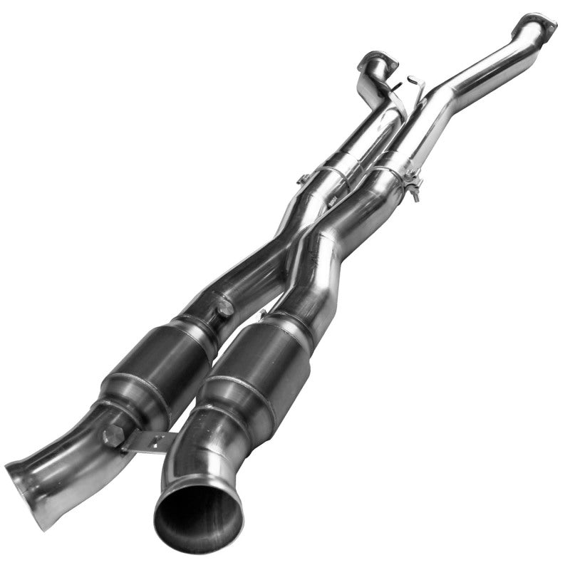 Kit de colector de escape base Kooks 97-04 Chevrolet Corvette de 1-7/8 x 3 y tubo en X con catalizador verde