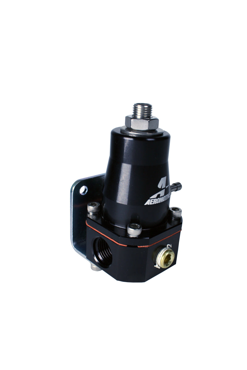 Regulador ajustable Aeromotive Billet EFI Bypass - (2) -6 entradas/(1) -6 retornos - Negro