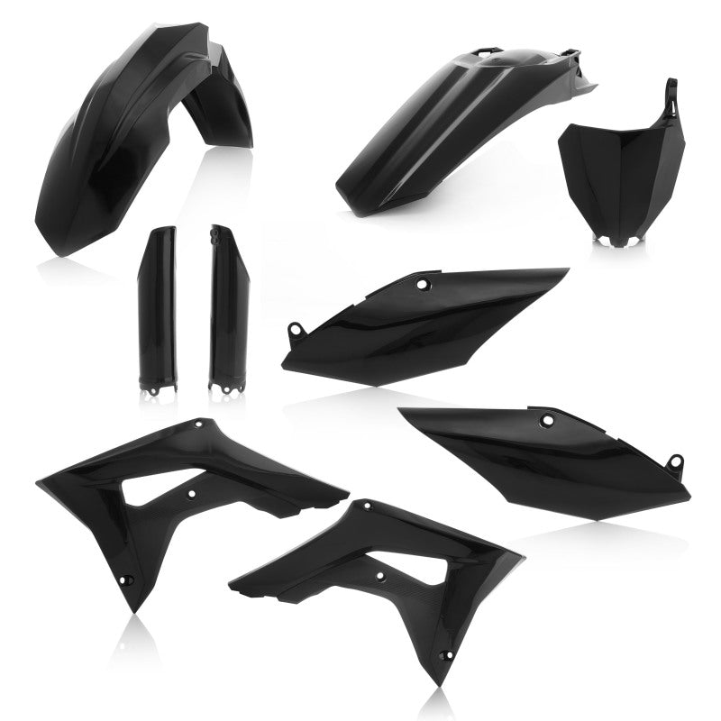 Acerbis 17-18 Honda CRF250R/ CRF450R Komplett-Kunststoff-Kit - Schwarz