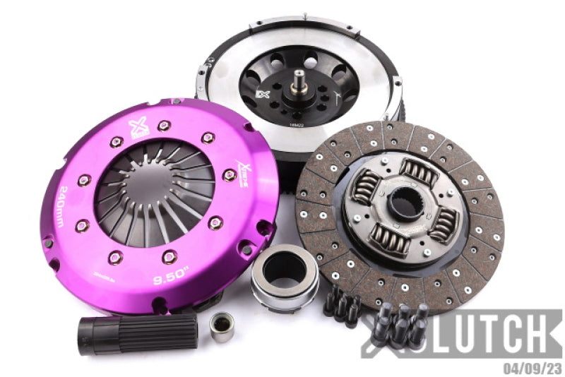 Kit de embrague orgánico con resorte XClutch 11-13 para BMW 335is Base 3.0L Etapa 1 (6 pernos/PB en el eje de entrada)