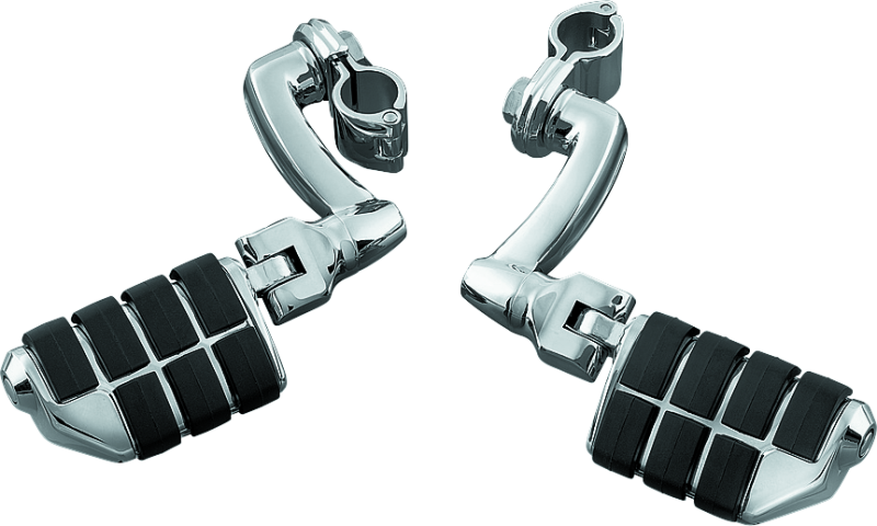 Kuryakyn Dually ISO Pegs mit 1-Zoll-Klemme, Chrom (Paar)