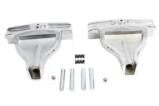 Chrome Passenger Footboard Supports For Harley-Davidson Softail M8