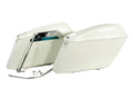 Replica Saddlebag Set White For Harley-Davidson Shovelhead FL 1977-1984