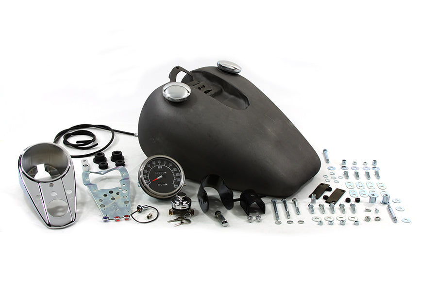 Bobbed 3.2 gallon gas tank kit for Harley-Davidson Sportster 1952-1978