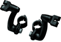 Kuryakyn Longhorn Offset Peg Mounts With 1-1/4inch Clamp Black