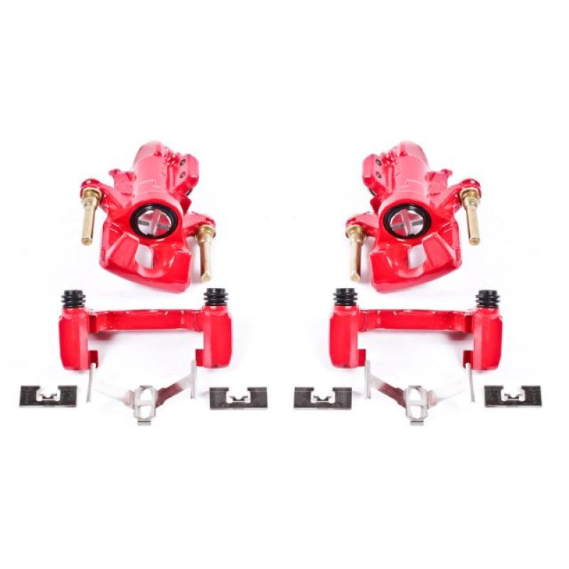 Power Stop 94-01 Acura Integra Rote Bremssättel hinten mit Halterungen - Paar