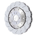 SHW 14-20 Audi R8 5,2 l (ohne Keramikbremse) vordere gebohrte, gewellte LW-Bremsscheibe (4S0615301B)