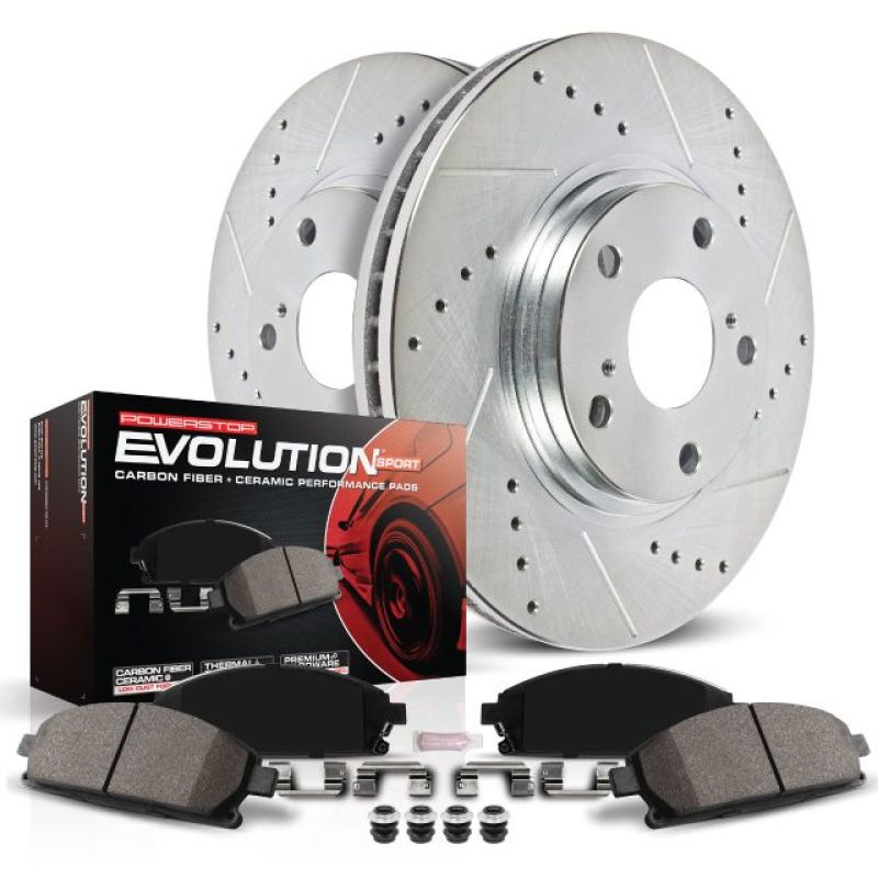 Kit de frenos delanteros deportivos Power Stop 90-00 Honda Civic Z23 Evolution