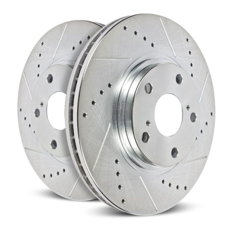 Rotores ranurados y perforados delanteros Evolution Power Stop 91-95 Toyota MR2 (par)
