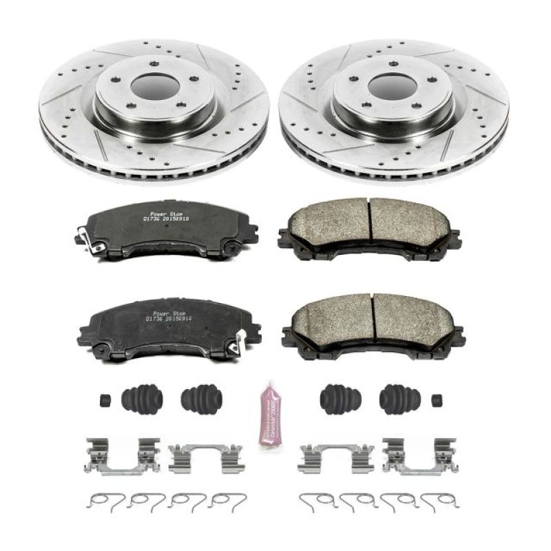 Kit de frenos deportivos Power Stop 14-19 Infiniti Q50 delantero Z23 Evolution