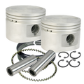 Kit de pistón de repuesto de tapa plana de fundición estándar de 80 in para S&amp;S Cycle 84-99 BT con cabezales de serie
