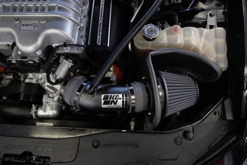 K&amp;N 17-23 Dodge Charger/Challenger Hellcat SC 6,2 l V8 DRYFLOW Performance-Luftansaugsystem