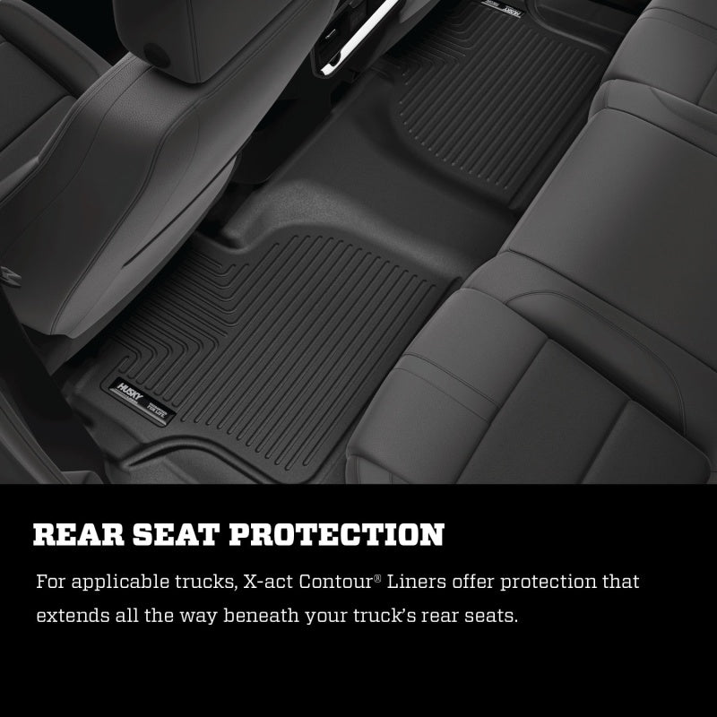 Husky Liners 12–14 Toyota Tacoma Pickup (Crew / Ext / Std Cab) X-Act Contour schwarze Bodenmatten vorne