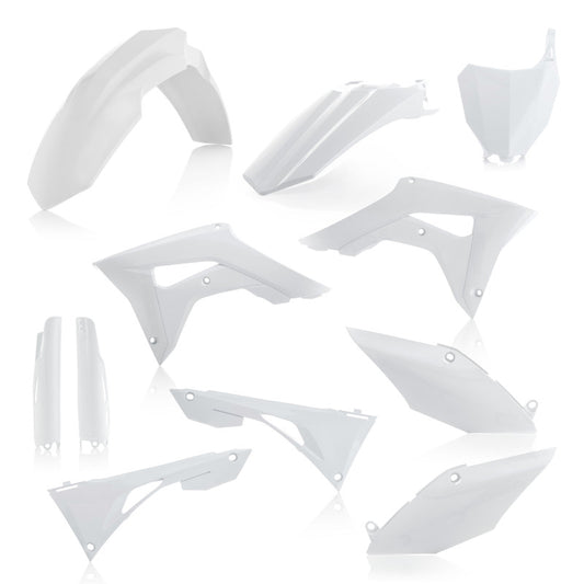 Acerbis 19-21 Hon CRF250R/450R/2022 CRF450R-S (Air Box Cover/ No Tank Cover) Full Plastic Kit - Wht