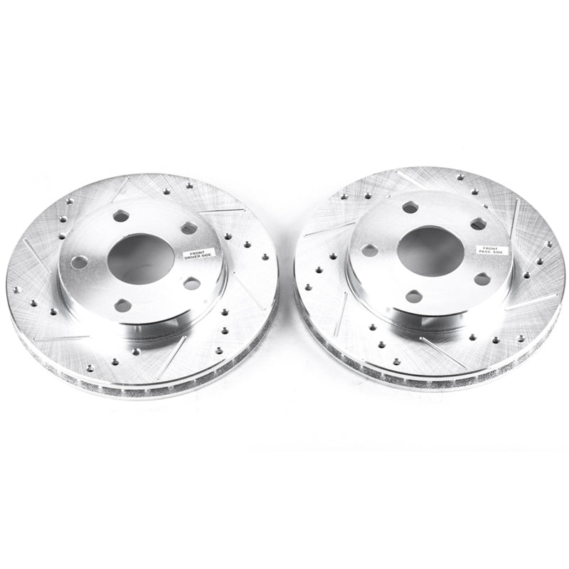 Rotores ranurados y perforados delanteros Evolution Power Stop 91-95 Toyota MR2 (par)