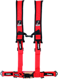 DragonFire Racing Harness- H-Style- 4-Point- 2in Buckle- Red