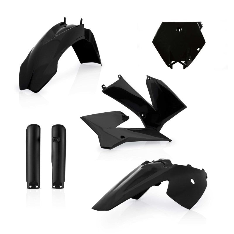 Acerbis 03-12 KTM SX85/ 04-11 SX105 Komplett-Kunststoff-Kit - Schwarz