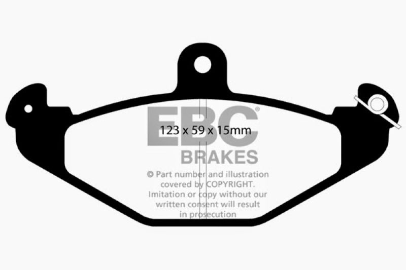 EBC 92-00 Dodge Viper 8.0 Yellowstuff Bremsbeläge hinten