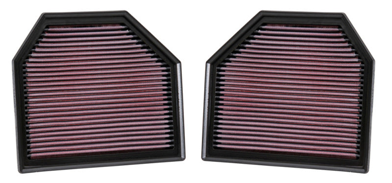 K&N Replacement Air Filter for 11-14 BMW M5/M6 4.4L V8 / 2015 M4/M3 3.0L I6  (2 per box)