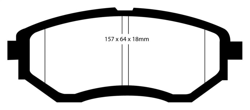 EBC15-21 For Subaru WRX 2.5 Bluestuff Front Brake Pads