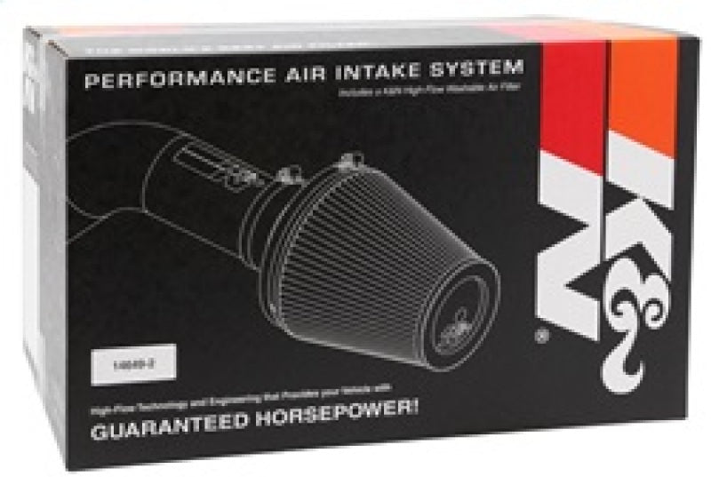 Sistema de admisión de aire Typhoon de la serie 69 V6 de 3,5 l para Honda Accord 13-14 de K&amp;N: kit de admisión de aire frío plateado