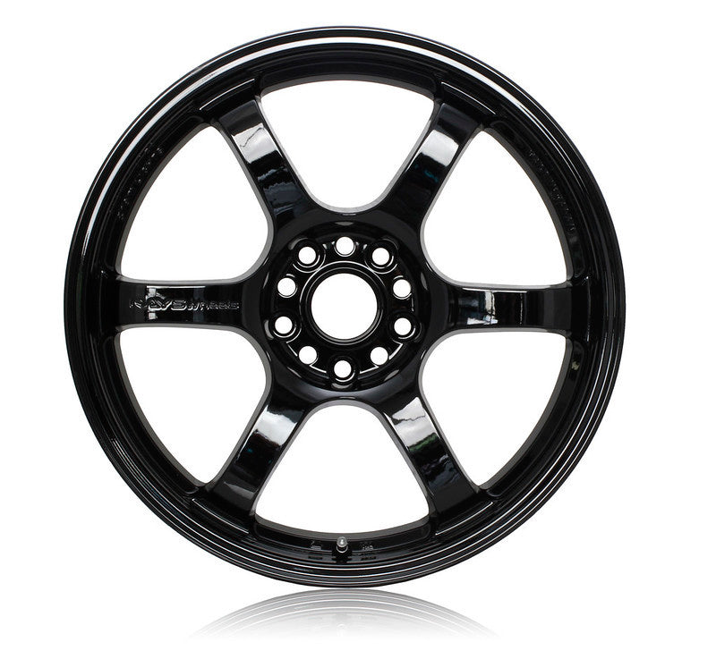 Gram Lights 57DR 18x9.5 +22 5-114.3 glänzend schwarze Felge