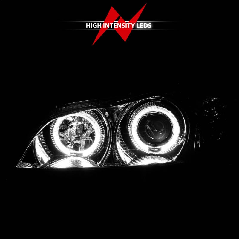 ANZO For 2000-2004 Infiniti I30 Projector Headlights w/ Halo Chrome