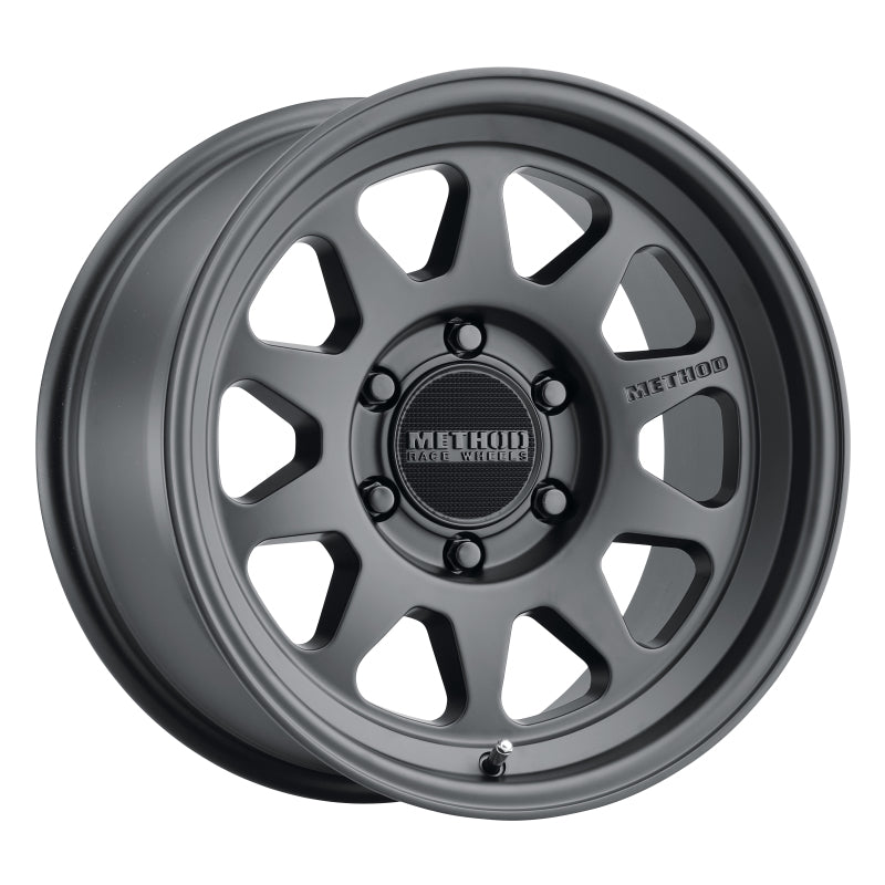 Rueda negra mate Method MR316 de 17 x 8,5, 0 mm, desplazamiento de 6 x 120, 67 mm y CB