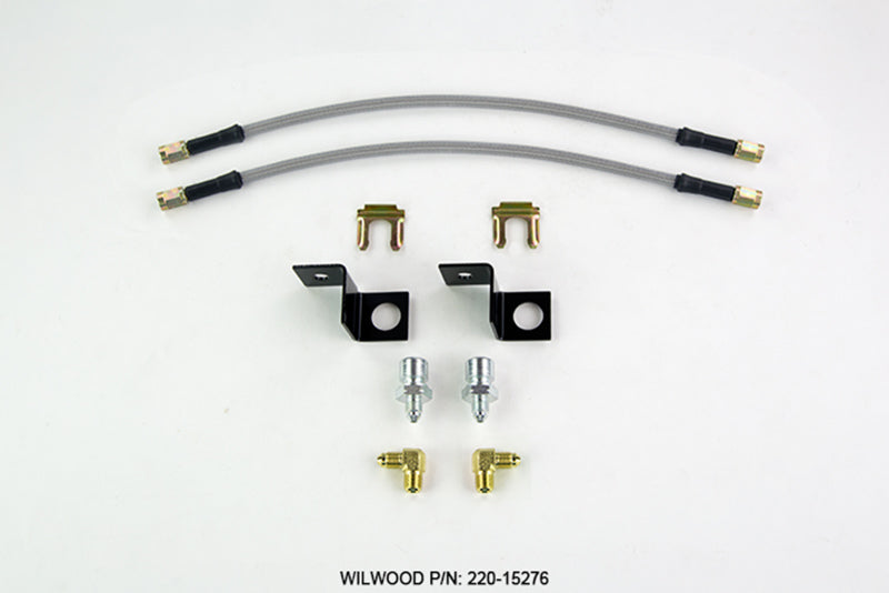 Kit Wilwood Flexline de 14 pulgadas -3 M10-1,5 IF 1/8 NPT 90 grados