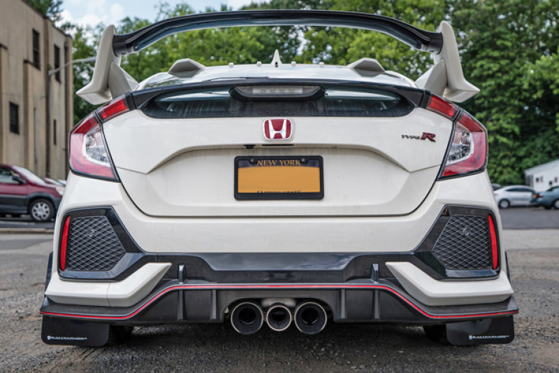 Rally Armor 17-21 Honda Civic Type R Roter UR Schmutzfänger mit schwarzem Logo
