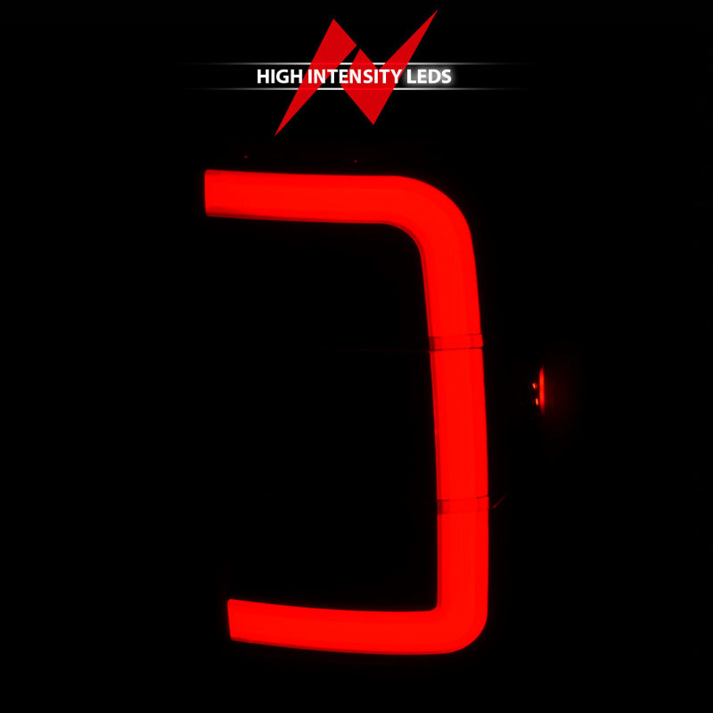 ANZO 01-11 Ford Ranger LED-Rücklichter – schwarzes Gehäuse mit getönter Linse und Lichtleiste