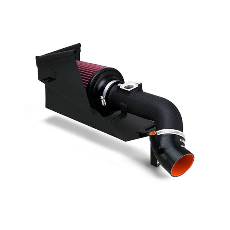 Admisión de aire de alto rendimiento Mishimoto 06-11 Honda Civic Si con protector térmico - Negro arrugado