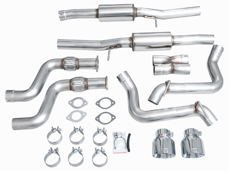 AWE For 2023 Nissan Z RZ34 RWD Track Edition Catback Exhaust System w/ Chrome Silver Tips