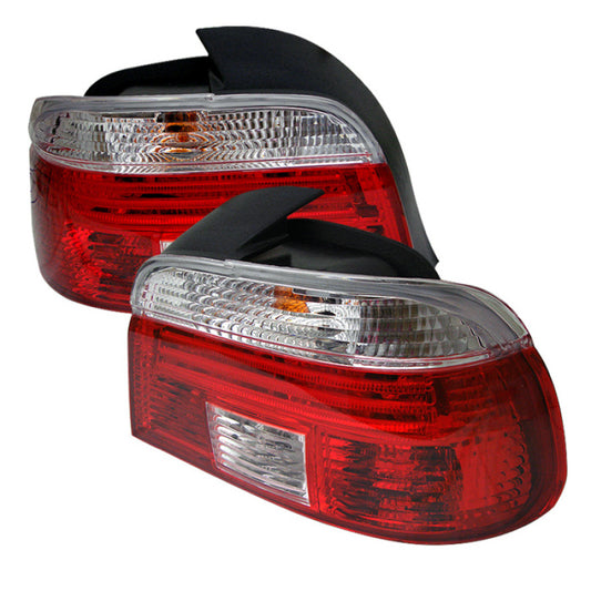 Luz trasera Xtune BMW E39 Serie 5 97-00 roja transparente ALT-CI-BE3997-RC