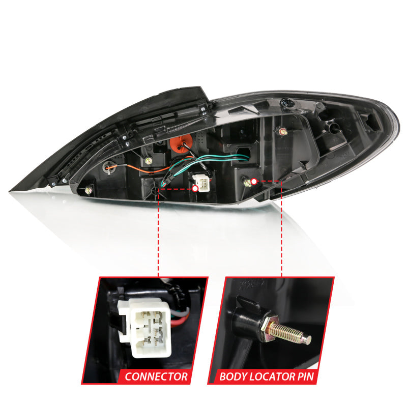 ANZO 10-13 Hyundai Genesis 2DR LED-Rücklichter getönt