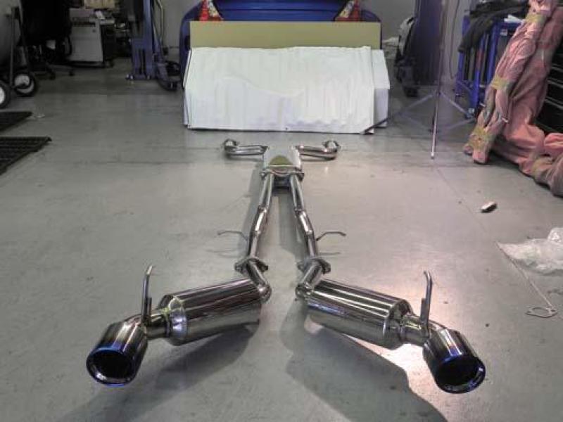 Injen For 09-20 Nissan 370Z Dual 60mm SS Cat-Back Exhaust w/ Built In Resonated X-Pipe