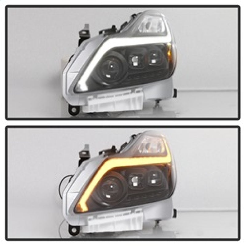 Faros delanteros con proyector xTune Infiniti G37 Coupe (no AFS) 08-15 - Negro PRO-JH-IG3708-2D-LB-BK