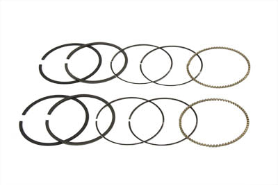 3-5/8" Piston Ring Set + .010 Oversize For Harley-Davidson Shovelhead 