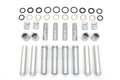 Adjustable Pushrod Cover Kit Chrome For Harley-Davidson Twin Cam S&S 106-1340