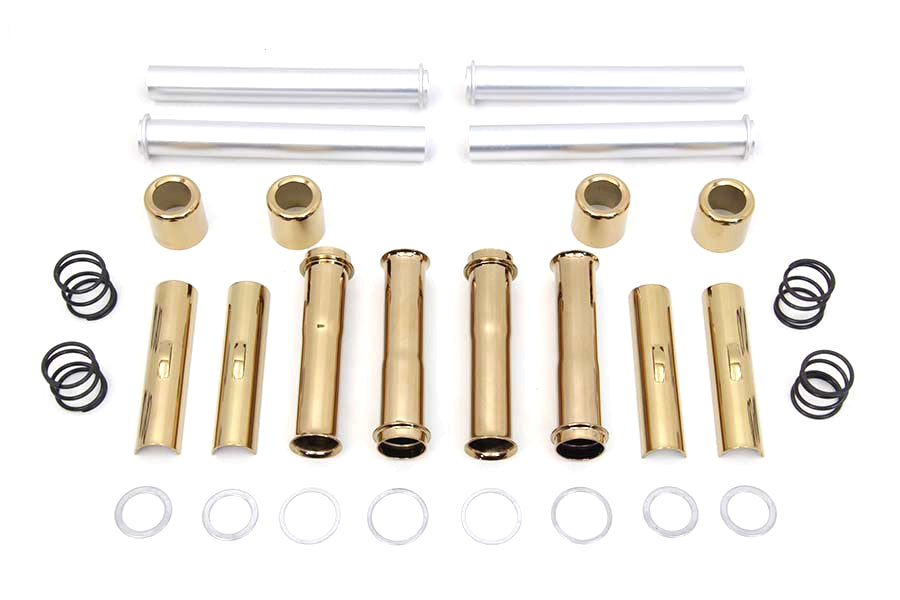 Titanium Finish Pushrod Cover Kit For Harley-Davidson Evolution 1984-1999