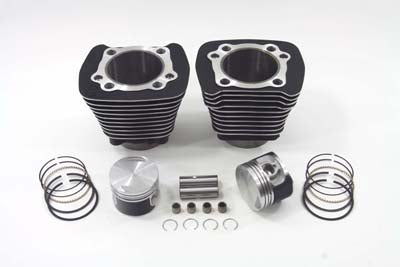 1200cc Cylinder And Piston Kit Black For Harley-Davidson Sportster 1988-2003