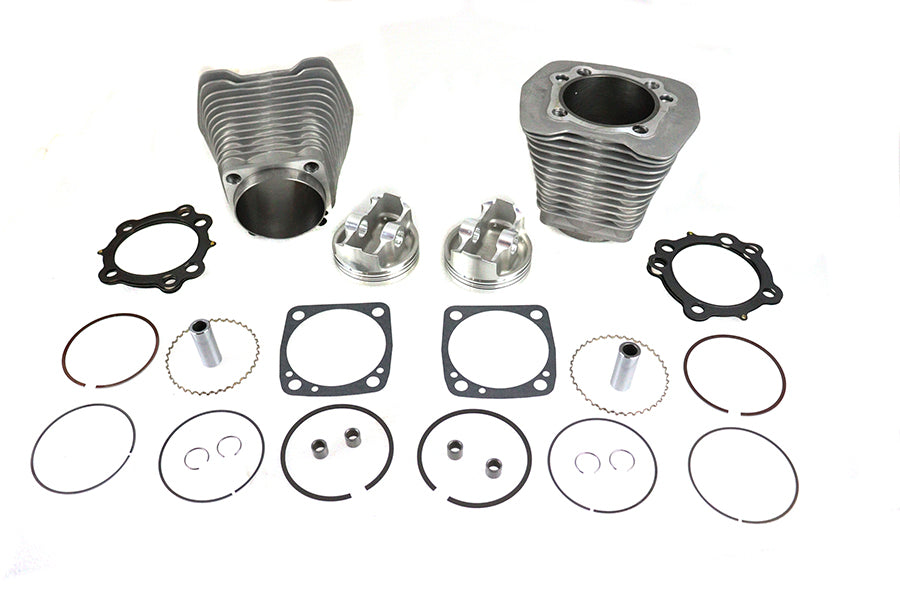 93.4" Big Bore Cylinder Kit Silver For Harley-Davidson Evolution 1984-1999