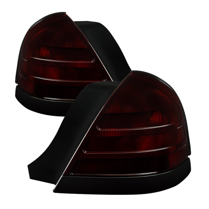 Luz trasera estilo OEM Xtune Ford Crown Victoria 1999-2011 ahumada en rojo ALT-JH-FCV98-OE-RSM