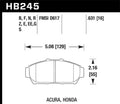 Hawk 94–01 Acura Integra (exkl. Typ R) Blau 9012 Race Bremsbeläge vorn