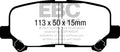 Pastillas de freno traseras EBC 07-13 Acura MDX 3.7 Ultimax2